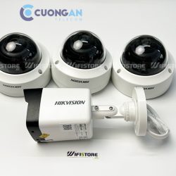 Trọn bộ Camera Hikvision chuẩn IP 4 mắt độ phân giải 2MP (Full HD)