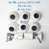 Bộ 16 CAMERA HD-TVI Hikvision phân giải 2MP, Hồng ngoại 20m