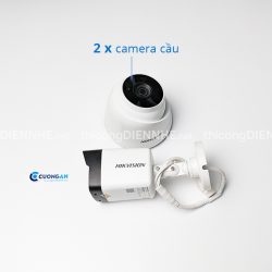Bộ 3 CAMERA HD-TVI Hikvision phân giải 5MP, Hồng ngoại 40m