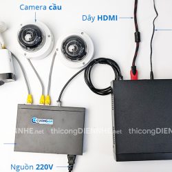 Trọn bộ Camera Hikvision chuẩn IP 3 mắt độ phân giải 2MP (Full HD)