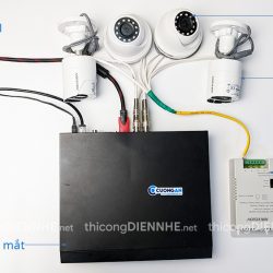 Bộ Camera 4 mắt HDTVI Hikvision độ phân giải 2MP (Full HD)
