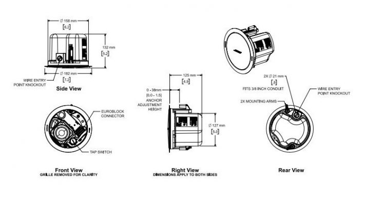 thông số kỹ thuật BOSE FS2C