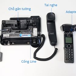 Điện thoại Analog Panasonic KX-TGF310CX máy chủ + tay cầm không dây