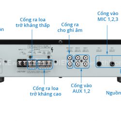 Mặt sau Amply Mixer TOA A-2030 H