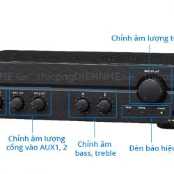 Mặt trước Amply Mixer TOA A-2120 H