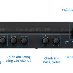Mặt trước Amply Mixer TOA A-2240 H