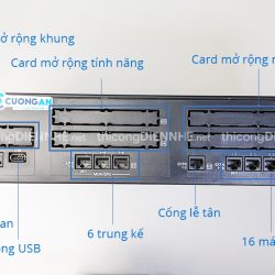 Tổng đài Panasonic KX-NS300BX – Cấu hình 6 trung kế & 16 máy nhánh