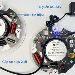 Mô hình lắp đặt loa âm trân không dây OBT WF2