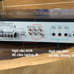 mặt sau amply TOA A-3248DM-AS