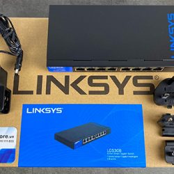 Linksys LGS308 Switch 8-Port Gigabit Business Smart