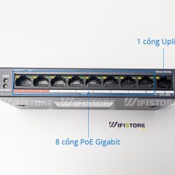 Hikvision DS-3E0109P-E/M | Switch 8 port 58W, 1 uplink 10/100Mbps