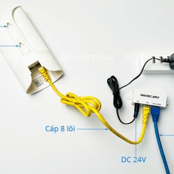 Mercury MWB201S | Truyền điểm – điểm xa 1km(thực tế), PTP 300Mbps