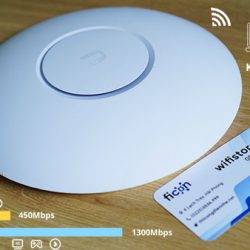 Ubiquiti UniFi AC Pro | Wifi ốp trần 1750Mbps, tải 220user