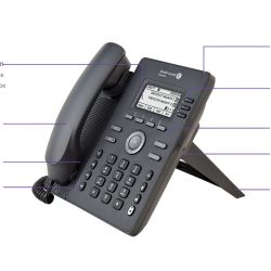 Điện thoại IP Alcatel ALE-H3G, 3 tài khoản SIP, cổng Gigabit