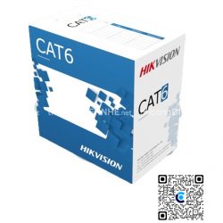 Cáp mạng Hikvison CAT6 UTP, DS-1LN6-UE-W, 8 lõi đồng nguyên chất 99.97%