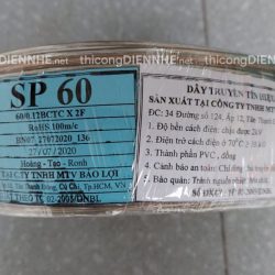 Cáp âm thanh Poli SP60, dây tín hiệu loa PoLi Speaker Cable (2x1mm2)