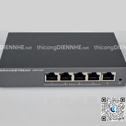 Grandstream GWN7700P | Switch chia mạng 5 cổng PoE chuẩn Gigabit 1000Mbps