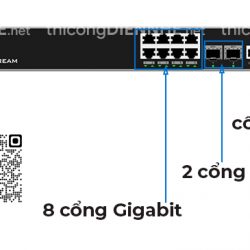 Grandstream GWN7811 | Switch 48 Cổng Gigabit Layer 2+, 6 cổng Gigabit SFP