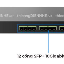 Grandstream GWN7832 | Switch Quang 12 cổng SFP+ 10Gigabit Layer3