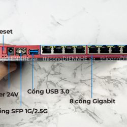 Mikrotik L009UiGS-RM Router chịu tải 200user, 8 cổng RJ45 Gb, 1 cổng SFP 1G/2.5G