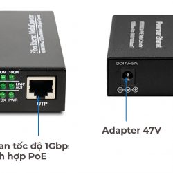 Converter Quang PoE APTEK AP110-20-PoE