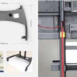 Giá Treo Tivi Di Động NB AVA1800-70-1P (55 – 90 Inch)