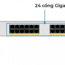 Cisco C1000-24T-4G-L | Thiết bị chuyển mạch 24 cổng Gigabit, 4 cổng Uplinks 1G SFP