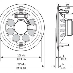 Loa âm trần Bosch LBC 3099/41 | 6W, đường kính lỗ gắn 250±3mm