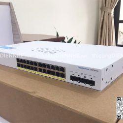 Cisco CBS220-24P-4X-EU | Switch chia mạng 24 Port PoE Gigabit, 4 Port SFP+ 10G