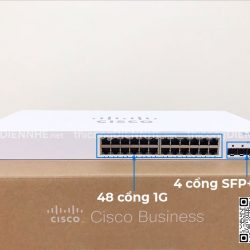Cisco CBS220-24T-4X-EU | Switch chia mạng 24 Port Gigabit, 4 Port SFP+ 10G
