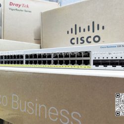 Cisco CBS220-48P-4G-EU | Switch chia mạng 48 Port PoE Gigabit Smart, 4 Port SFP 1G