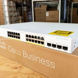 Cisco CBS350-24FP-4X-EU | Switch chia mạng 24 PoE Gigabit Port, 4 cổng SFP+ 10G, tổng công suất 370W