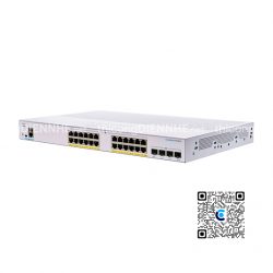 Cisco CBS350-24FP-4X-EU | Switch chia mạng 24 PoE Gigabit Port, 4 cổng SFP+ 10G, tổng công suất 370W