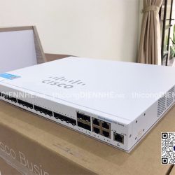 Cisco CBS350-24XS-EU | Switch chia mạng 20 x 10G SFP+, 4 x 10G copper/SFP+ combo