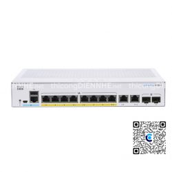 Cisco CBS350-8FP-E-2G-EU | Switch chia mạng 8 PoE Gigabit Port, tổng công suất 120W