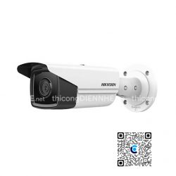 Camera IP Hikvision DS-2CD2T23G2-4I 2MP chuẩn nén H.265/H.264, Hỗ trợ tín hiệu PoE, Ống kính 2.8mm, 4mm, 6mm, Quản lý qua App Hik-Connect.