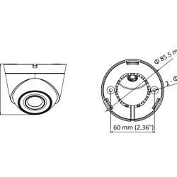 Camera cầu IP Hikvision DS-2CD1321G0-I độ phân giải 2MP, Hồng ngoại 30m