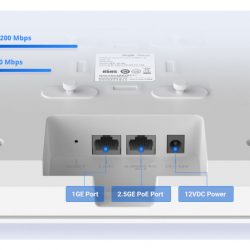Ruijie RG-RAP2260 | WiFi 6 ốp trần 1775Mbps, Tải 500user, 1 Cổng PoE chuẩn Gigabit