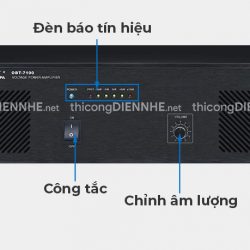Amply OBT-7100 | Công suất 1000W, chuyên dùng cho các hệ thống âm thanh thông báo tòa nhà chung cư, xưởng