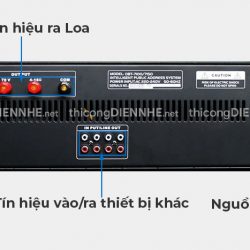 Amply OBT-7100 | Công suất 1000W, chuyên dùng cho các hệ thống âm thanh thông báo tòa nhà chung cư, xưởng