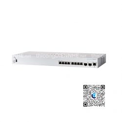 Cisco CBS350-8XT-EU | Switch chia mạng 6 x 10 Ethernet, 2 x Multigigabit/SFP+ combo