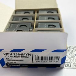 WEV2364H | Ổ cắm điện thoại 4 cực RJ11 Panasonic chuẩn wide, Xám nhũ cao cấp