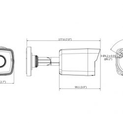 Camera thân IP Hikvision DS-2CD1043G0-IUF độ phân giải 4MP, Hồng ngoại 30m, có Mic