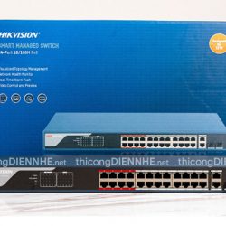 Hikvision DS-3E1326P-EI/M | Switch 24 x PoE Gigabit 400W, 2 × gigabit combos