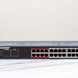 Hikvision DS-3E1326P-EI/M | Switch 24 x PoE Gigabit 400W, 2 × gigabit combos