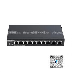 Rujie RG-EG310GH-P-E | Router chịu tải 300 user, 1 Wan/6 Lan Gigabit, 3 cổng chuyển đổi WAN-LAN Gigabit