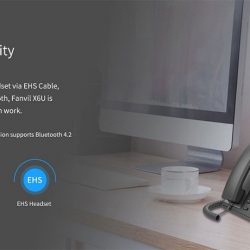 Điện thoại IP Fanvil X6U hỗ trợ 20 tài khoản SIP, 5 cuộc gọi đồng thời, 60 phím DSS