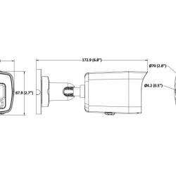 Camera thân có màu IP Hikvision DS-2CD1047G2H-LIUF độ phân giải 4MP, Hồng ngoại 30m
