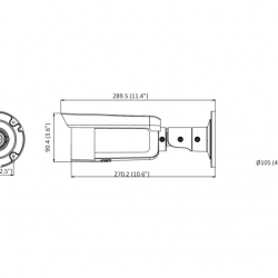 Camera thân có màu IP Hikvision DS-2CD2T46G2-4I độ phân giải 4MP, Hồng ngoại 80m
