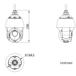 Camera thân IP Hikvision DS-2DE4425IW-DE(T5) độ phân giải 4MP, 25× optical zoom and 16× digital zoom